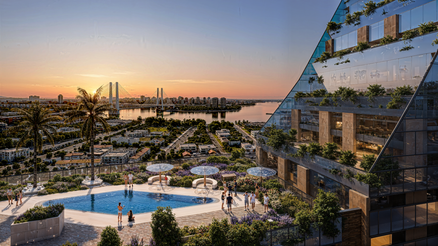 Ảnh Noble Crystal Riverside - Tổ Hợp 12 Tòa Tháp 3 Mặt Hướng Sông Trên “Cung Đường Tỷ Đô” Đào Trí
