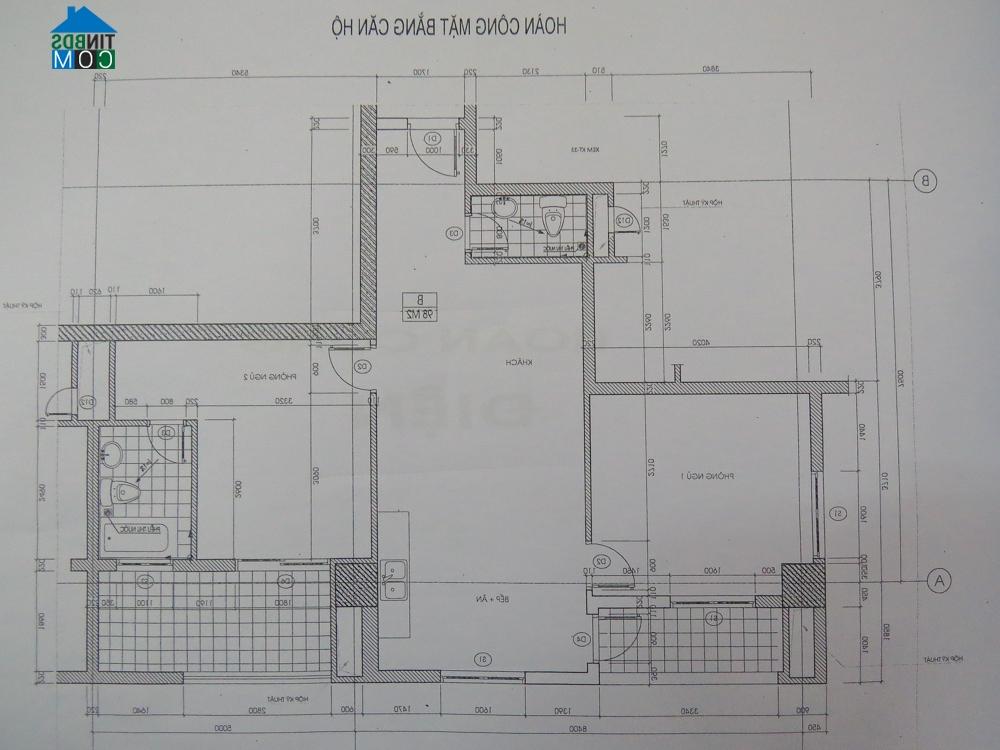 Bản vẽ mặt bằng hiện trạng chủ nhà cung cấp