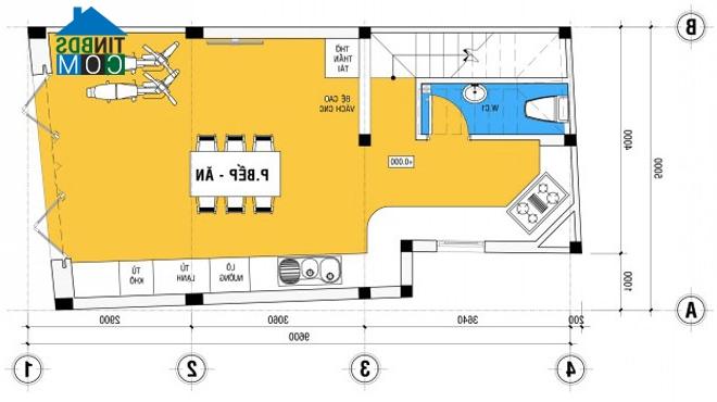 Ảnh Tư vấn thiết kế nhà 4 tầng trên mảnh đất xéo