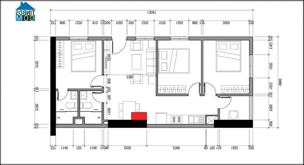 Ảnh Cải tạo và thiết kế nội thất cho căn hộ diện tích 70m2