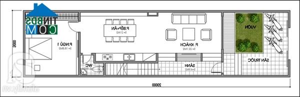 Ảnh Tư vấn thiết kế nhà ống hướng Tây Bắc, DT 5x20m