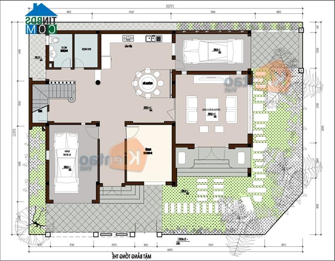 Ảnh Tư vấn thiết kế biệt thự 3 tầng mái lệch