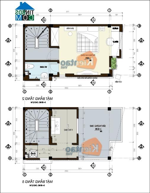 Ảnh Thiết kế nhà lô phố nhỏ trên đất diện tích 30m2