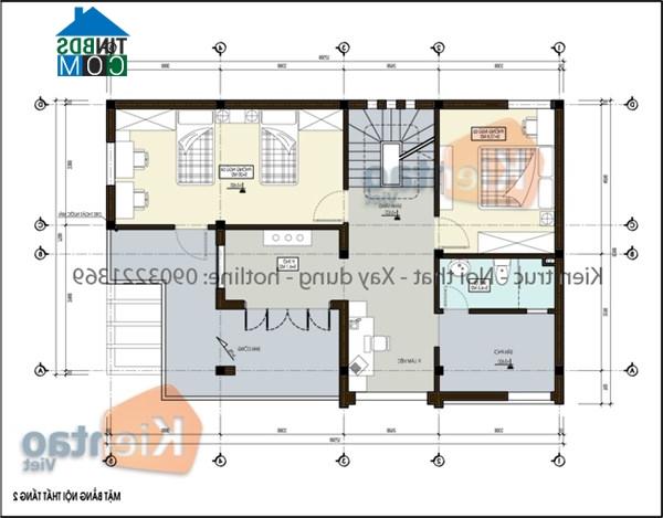 Ảnh Tư vấn thiết kế biệt thự 2,5 tầng trên khuôn viên 500m2