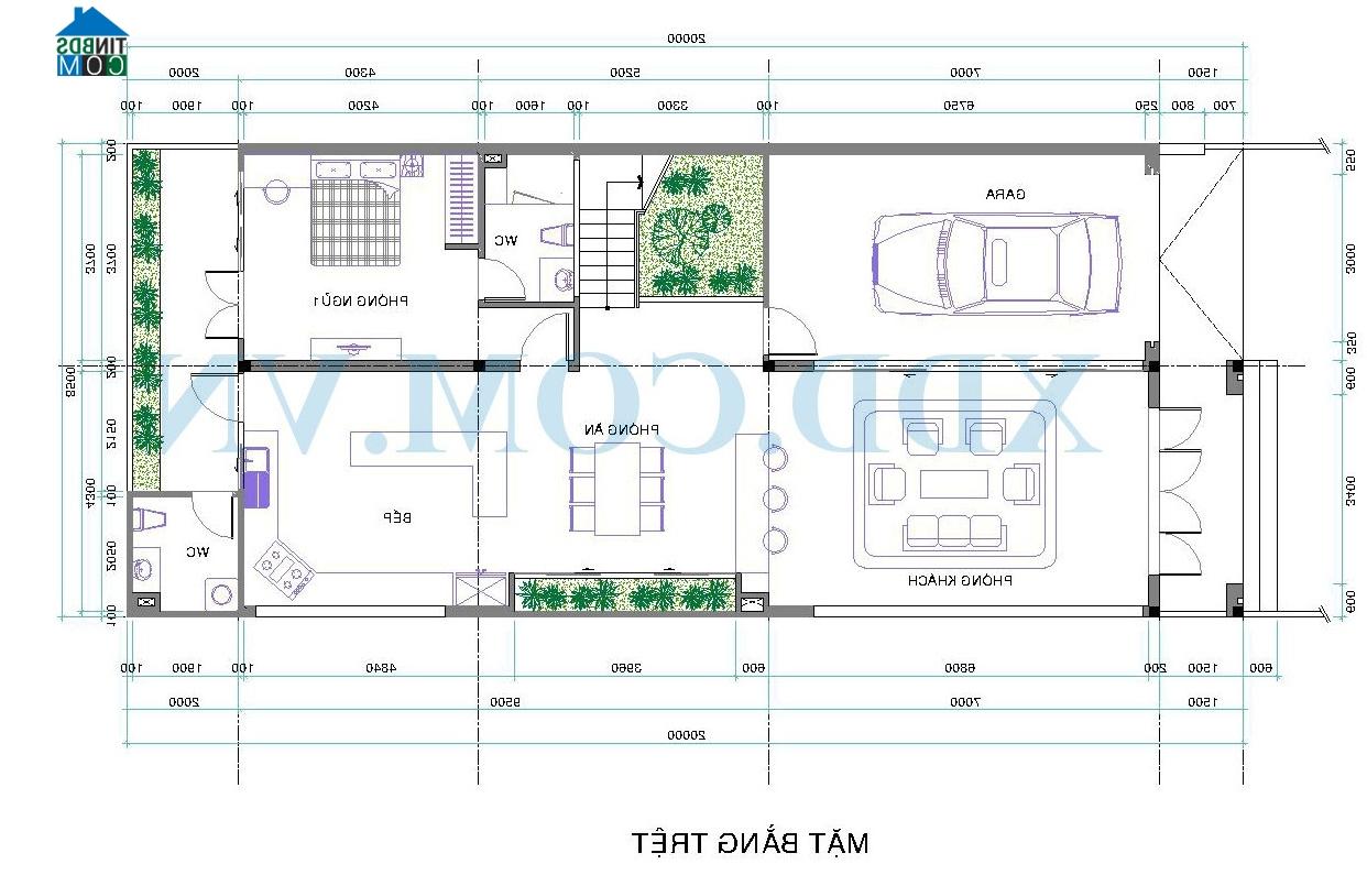 Ảnh Xây biệt thự 2 tầng trên đất 8,5 x 26m