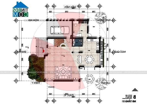 Ảnh Thiết kế biệt thự 3 tầng hiện đại