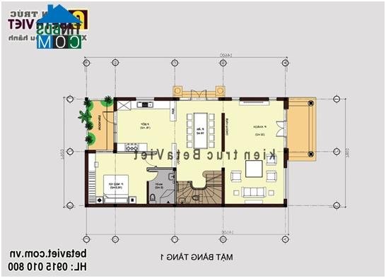 Ảnh Thiết kế biệt thự 4 tầng trên đất diện tích 10x17m