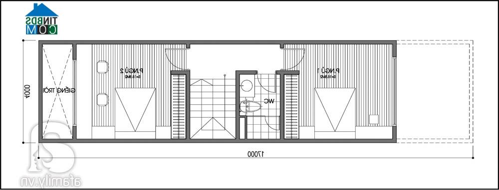 Ảnh Tư vấn thiết kế nhà ống thoáng đãng, nhiều ánh sáng, DT 4x17m