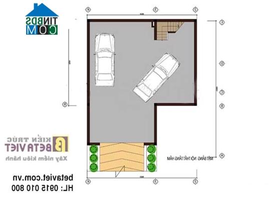 Ảnh Tư vấn thiết kế biệt thự 2 mặt tiền, có tầng hầm, DT 350m2