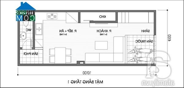 Ảnh Tư vấn xây mới nhà 2 tầng hay bị ngập nước mùa mưa, DT 41,5m²