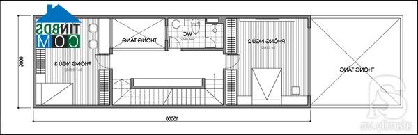 Ảnh Tư vấn thiết kế nhà ống hướng Tây Bắc, DT 5x20m