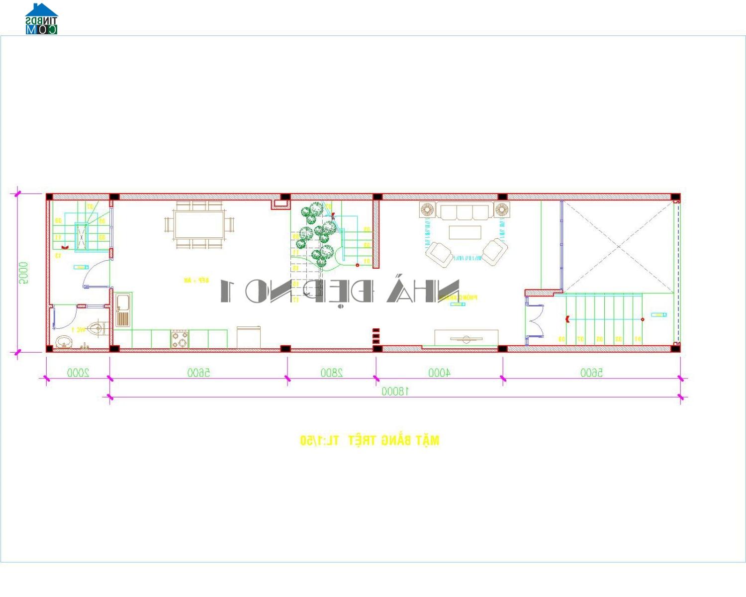 Ảnh Tư vấn thiết kế nhà có tầng hầm trên diện tích đất 5x20m