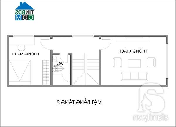 Ảnh Tư vấn thiết kế nhà ống 47m2,2 mặt tiền