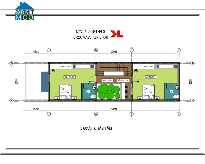 Tầng 2: 2 phòng ngủ, wc. Tầng 3 phòng thờ, sân phơi... Tiêu chí: Ưu tiên không gian xanh, thoáng,để hợp nhất không gian trong và ngoài. Tôi xin cảm ơn! (Nguyễn Tiến)