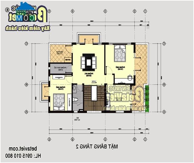 Ảnh Tư vấn thiết kế biệt thự 2 tầng hiện đại, DT 115m2