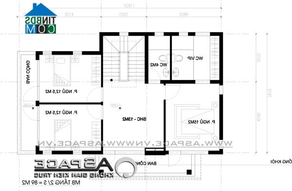 Ảnh Tư vấn thiết kế biệt thự 96m2 cho gia chủ sinh năm 1978