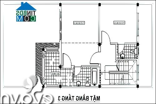 - Mặt bằng tầng 4: