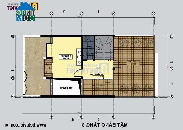 Ảnh Thiết kế nhà phố 3 tầng diện tích 7x12m