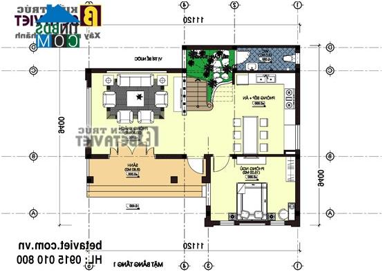 Ảnh Tư vấn xây nhà 3 tầng diện tích 8x10m