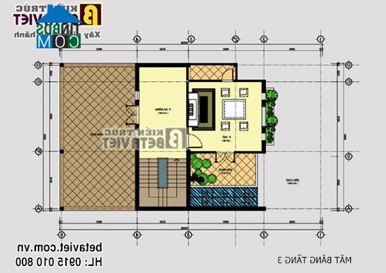 Ảnh Tư vấn thiết kế biệt thự phố chống nóng hướng Tây