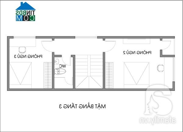 Ảnh Tư vấn thiết kế nhà ống 47m2,2 mặt tiền