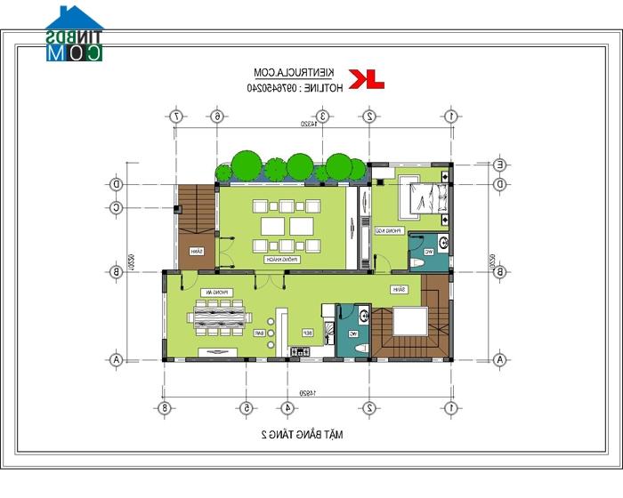 Ảnh Tư vấn thiết kế nhà 4 tầng trên diện tích 15x20m