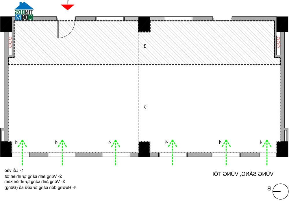 Ảnh Giải pháp nhập 2 căn hộ cũ thành nhà 100m2 hiện đại