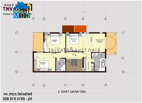 Ảnh Thiết kế biệt thự 4 tầng trên đất diện tích 10x17m