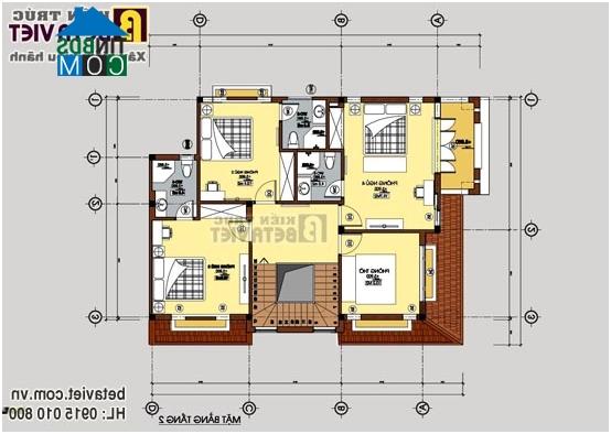 Ảnh Tư vấn thiết kế biệt thự 2 tầng trên đất 100m2