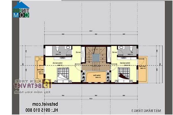 Ảnh Tư vấn thiết kế nhà ở 4 tầng, diện tích 5x25m