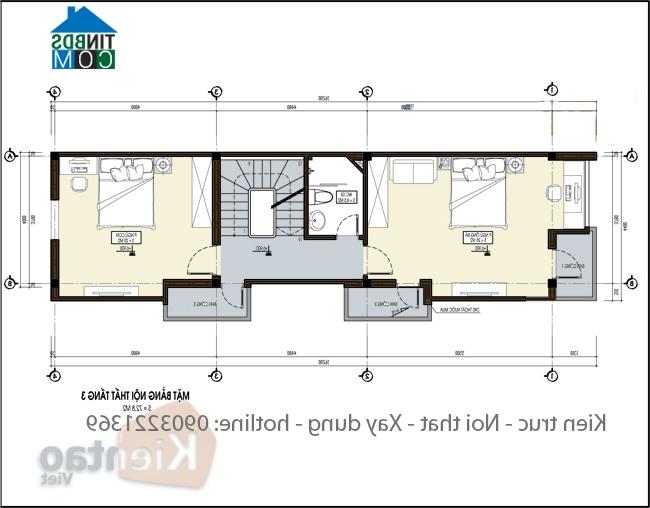 Mặt bằng nội thất tầng 3