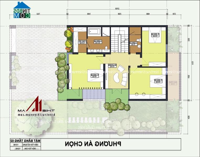 Ảnh Thiết kế biệt thự 3 tầng diện tích 14x22m hiện đại