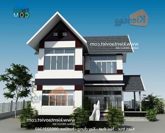 Phối cảnh tổng thể nhà vườn 90m2