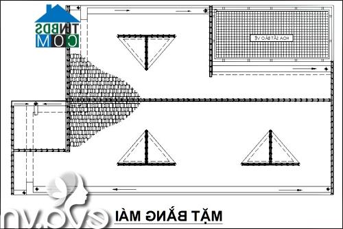 Ảnh Thiết kế nhà 4 tầng khang trang trên đất 100m2