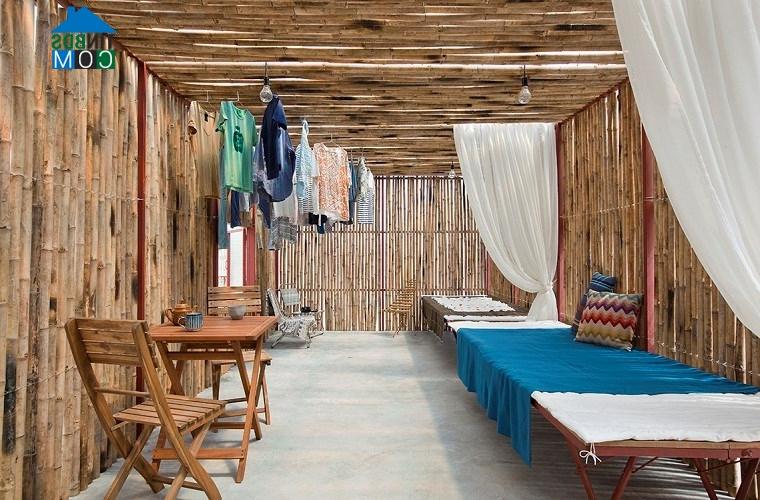 Ảnh Thiết kế nhà cộng đồng từ vật liệu giá rẻ địa phương