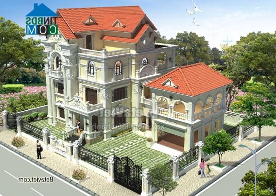 Ảnh Thiết kế biệt thự 3 tầng đẹp theo phong cách cổ điển