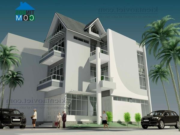 Phối cảnh 1 biệt thự trên đất hẹp