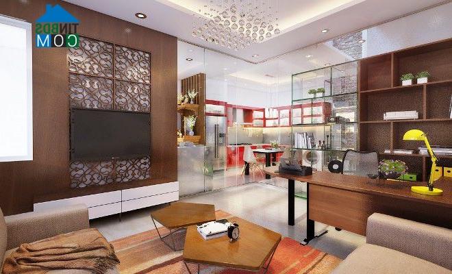 Ảnh Tư vấn thiết kế nhà 4 tầng bán cổ điển, DT 6x8m