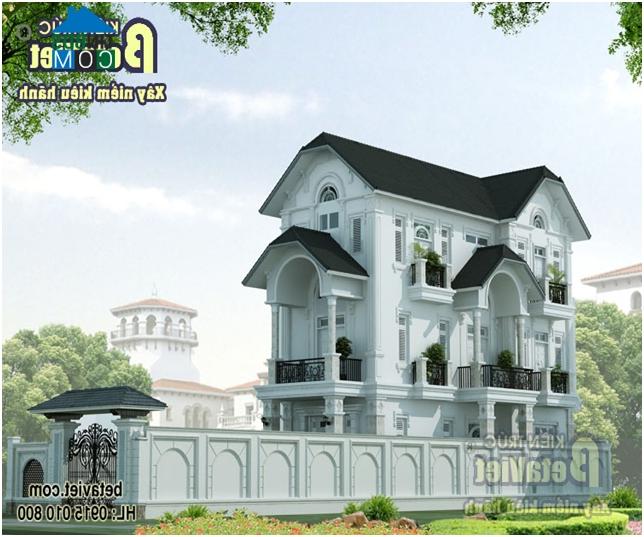 Ảnh Tư vấn xây biệt thự 3 tầng tân cổ điển trên đất 8x17m