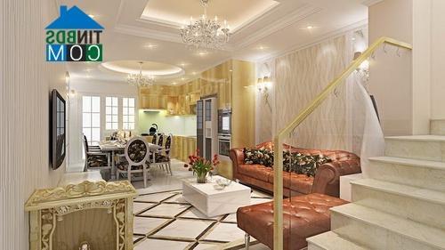 Ảnh Thiết kế và bài trí nội thất cho nhà 5 tầng bán cổ điển