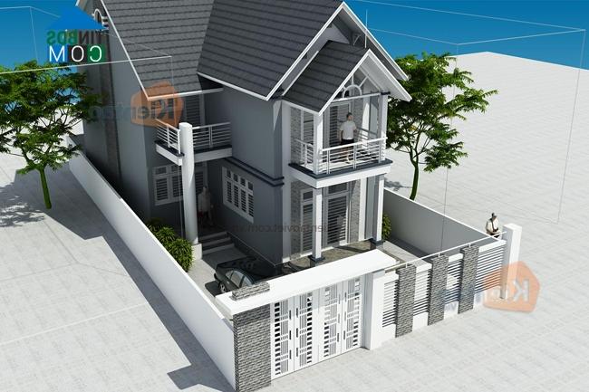 Ảnh Thiết kế kiến trúc biệt thự 2 tầng hiện đại, trẻ trung