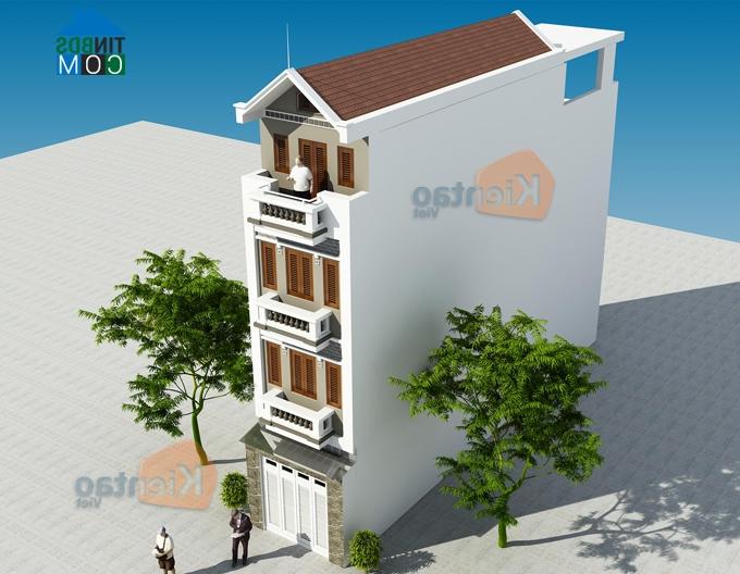 Ảnh Thiết kế nhà ống cổ điển diện tích 67m2