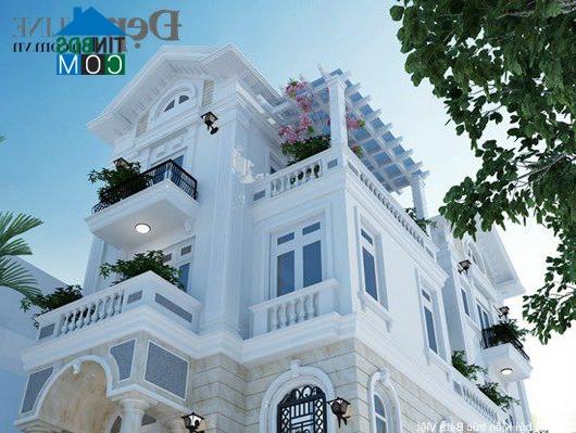 Ảnh Thiết kế nhà 3 tầng tân cổ điển trên diện tích 7x17m