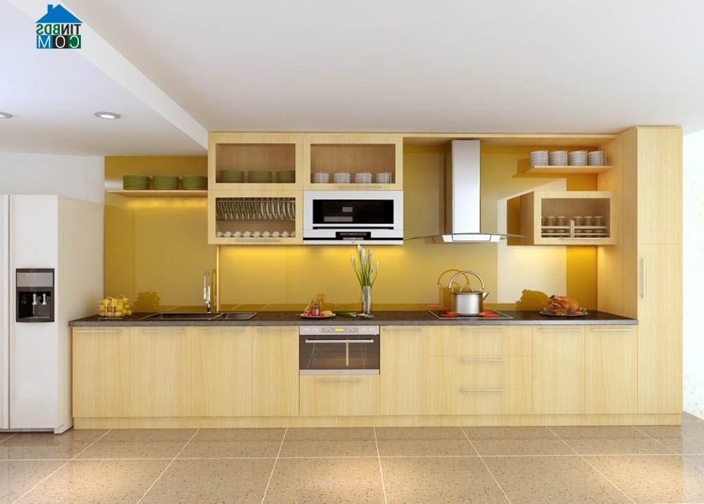 Ảnh Tư vấn thiết kế nhà 1 tầng trên đất hình thang, DT 15,4x14m