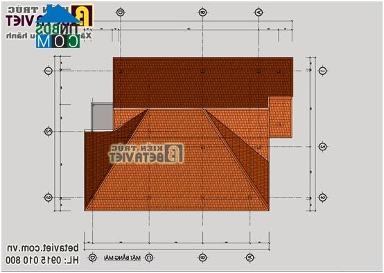 4. Mẫu thiết kế nhà đẹp - Biệt thự 2 tầng – phối cảnh hình thức kiến trúc: