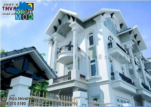Ảnh Tư vấn thiết kế biệt thự 3 tầng trên diện tích 12x20m