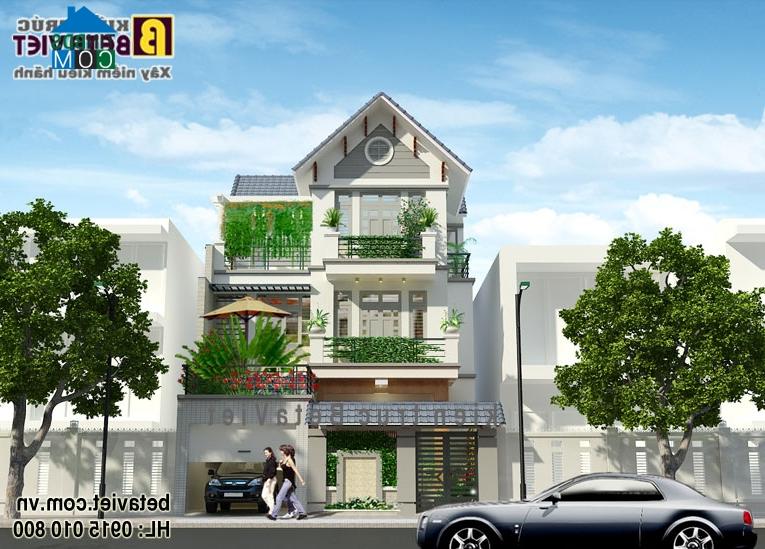 Ảnh Tư vấn thiết kế biệt thự phố chống nóng hướng Tây