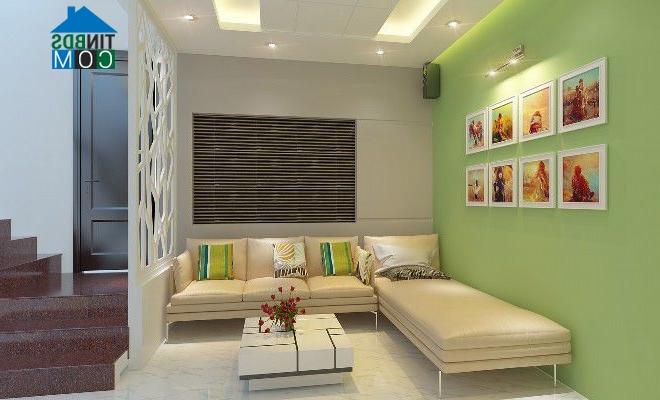 Cảm giác thoải mái vơi bộ sofa tông trắng kem nền nã