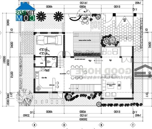 Ảnh Mẫu thiết kế biệt thự hiện đại 20x15m