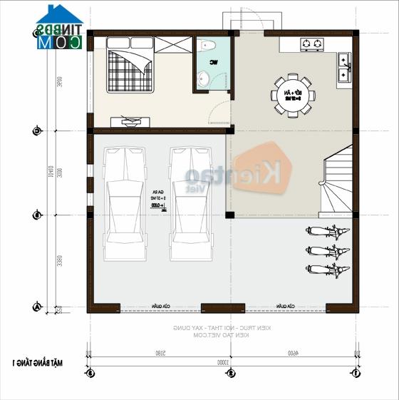 Ảnh Tư vấn thiết kế biệt thự hướng Nam, DT 220m2